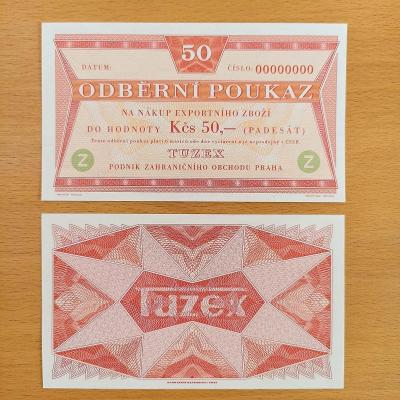 50 korun "Tuzex" bony, rok vydání 2022, varianta 2 ANULÁT - Budweiser