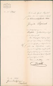 1A93 Dopis Vídeň - Nové Město, F. Štěpánková, r. 1885