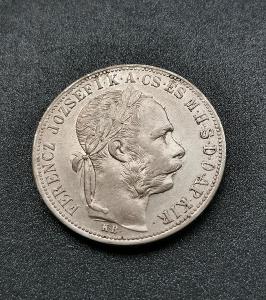 Zlatník (forint) 1884 kb. Vzácnější 