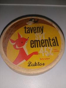 Stará reklamní krabička od sýru ementál 2 Laktos