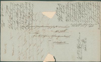 1A118 Dopis r. 1851 - představenstvo Nové Město / Neustadtl