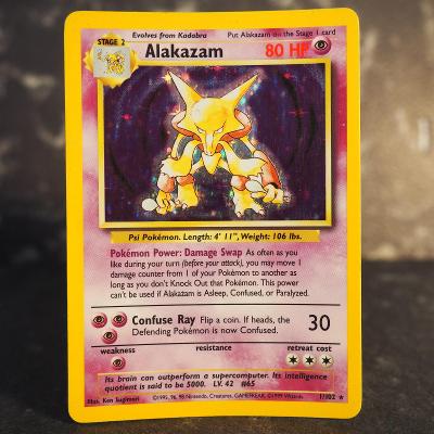 Pokémon TCG - Alakazam 1/102 (Base set 1999)