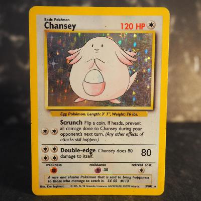Pokémon TCG - Chansey 3/102 (Base set 1999)