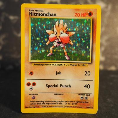 Pokémon TCG - Hitmonchan 7/102 (Base set 1999)