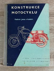 Vladimír Jansa - KONSTRUKCE MOTOCYKLU - raritní odborná publikace 
