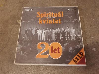 Pěkná stará LP deska - 3 album - 20 LET SPIRITUAL KVINTET
