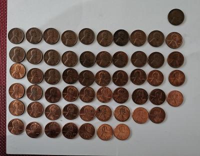 Sada / sbírka 1 centů USA od 1959 - 2016