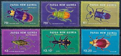 Papua Nová Guinea 2005 **/Mi. 1140-5 ,komplet , brouci , /C1/