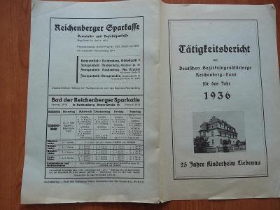 Tätigkeitsbericht...1936..-25 Jahre Kinderheim Liebenau