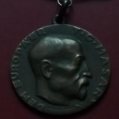 ČSR 1937 medaile president T. G. Masaryk , Hans Frei ,pěkná R!