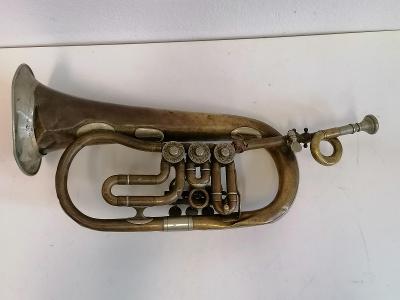 Starožitná trumpeta Anton Dehmals Wien