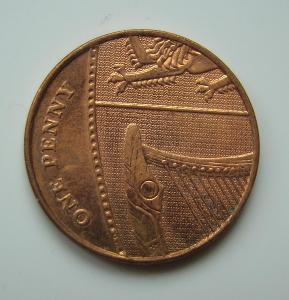 Anglie, 1 Penny 2008