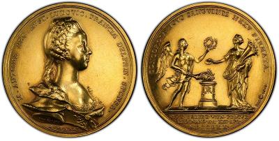 Zlatá Medaile Na svatbu Marie Antoinetty s Ludvíkem XVI 1770/15