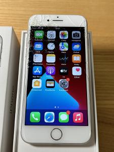 Apple iPhone 7 32GB Silver, poškozený, funkční, na díly