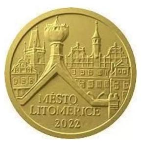 Zlatá pamětní mince ČNB Litoměřice - BK