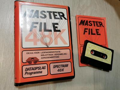 Originální program Masterfile pro ZX Spectrum
