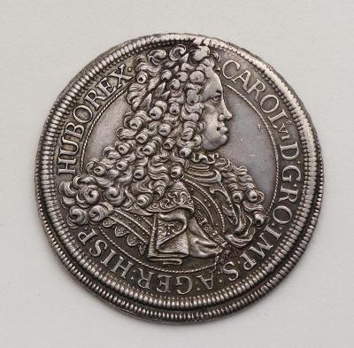 Stříbrný Tolar 1716 Karel VI. - Krásný!