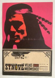 SYNOVÉ VELKÉ MEDVĚDICE - filmový plakát A3 (Kaplan, 1966)