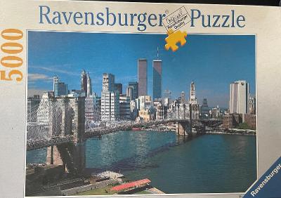 Puzzle Ravensburger 'New York City' 5000 dílků 1992 World Trade Center