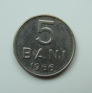 Rumunsko, 5 bani 1966