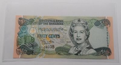 1/2 Dollar 2001 Bahamy, Královna Alžběta II., stav UNC