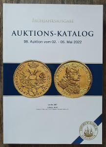 Luxusní zahraniční aukční katalog, numismatika 