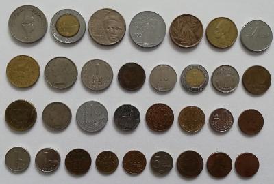 Sbírka mincí s chybnou ražbou - viz popis