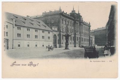 Pozdrav z Prahy,vydal Carl Bellmann,Gorkého nám.,dlouhá adresa