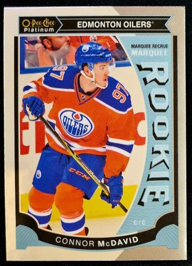 CONNOR MCDAVID - OPC PLATINUM MARQUEE ROOKIE !!!!!!!!!! - Hokejové karty
