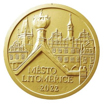 Zlatá mince 5000 Kč MPR 2022 Litoměřice BK - běžná kvalita ČNB