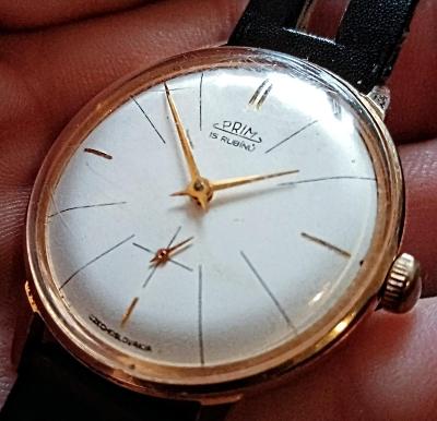 Luxusní staré hodinky PRIM plně funkční krásný stav 