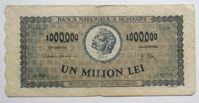 Rumunsko 1 000 000 lei 1947 