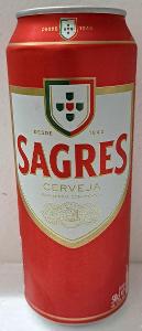 Pivní plechovka 500mL - SAGRES Portugalsko (2022)