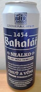 Pivní plechovka 500mL - BAKALÁŘ(Rakovník)