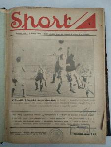 kompletní ročník 1928 časopisu SPORT*Fotbal*Hokej*Auta*Sparta*Slavie