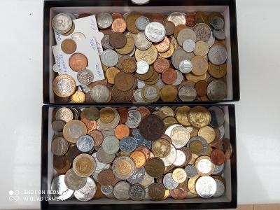 Sbírka mincí - více než 1130 ks - 64 zemí světa , spousta ražeb. lesků