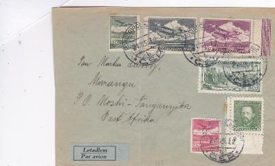 Bohušovice nad Ohří (Litoměřice),Praha 1935, letecká pošta- Afrika, 