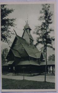 Polská strana Krkonoš - město Karpacz - kostel Wang - 1934