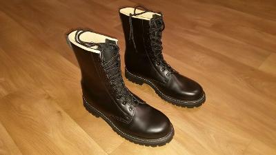 Nové kožené vojenské boty vel. 47