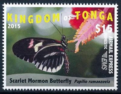 Tonga 2015 **/Mi. 2056 , motýl , /C1/