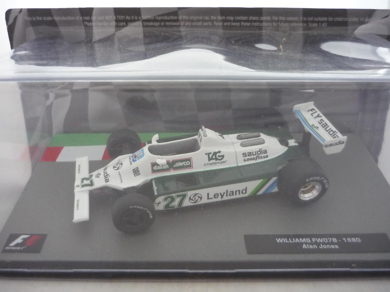 Williams FW07B Alan Jones 1980 Formule F1 Altaya 1/43 | Aukro