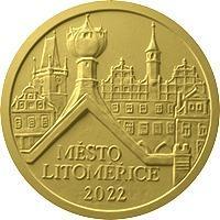 Zlatá 1/2 oz mince 5 000,- Kč MPR Litoměřice 2022 PROOF!!!