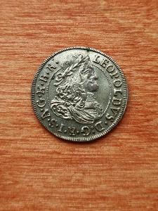 Stříbrný 3krejcar 1681, Leopold I. Hall