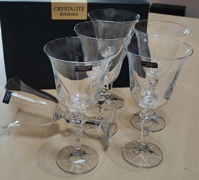 Křišťálové sklenice Bohemia crystal - set 6 kusů