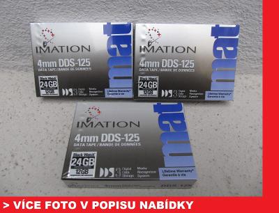 Imation DDS-125, 4 mm 12/24 GB - NOVÁ KAZETA ve folii - 3 ks JAPAN