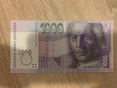 1000 SK korun Slovensko BIMILENUIM r.2000
