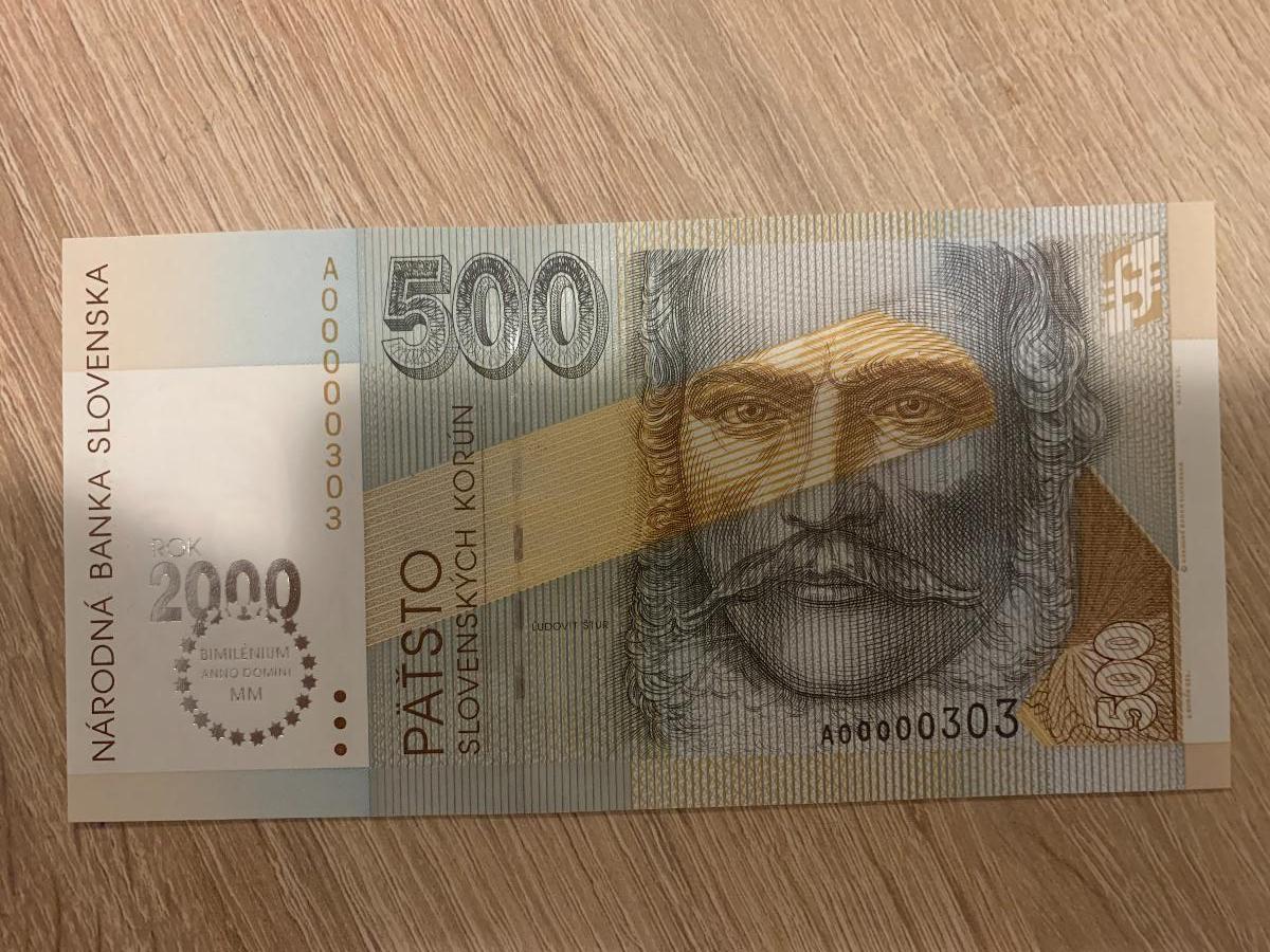 500 SK korun Slovensko BIMILENUIM r.2000 - Bankovky