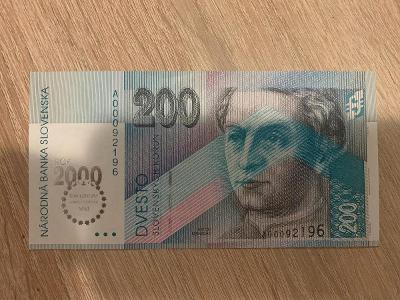 200 SK korun Slovensko BIMILENUIM r.2000