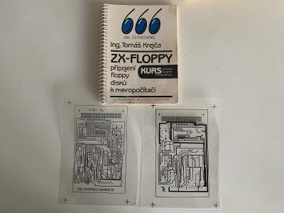 Knížka 666. ZO SVAZARMU - ZX FLOPPY -VČETNĚ FOLIÍ PCB -pro ZX Spectrum