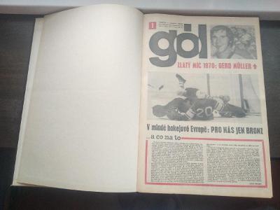 Časopisy Gól 1971 svázané